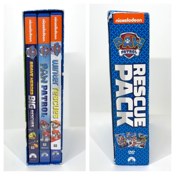 Paw Patrol Rescue Pack 3 DVD Set Nickelodeon Kids Open Unused Box Set - Picture 2 of 15